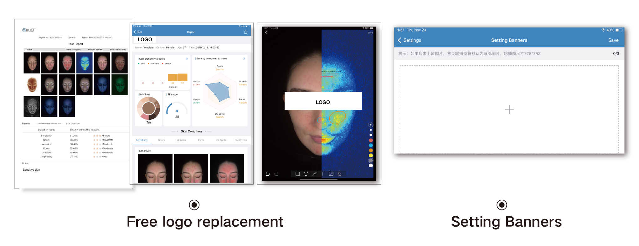 Meicet 3D Full Facial Skin Analyzer Commercial Use MC88 manufacture