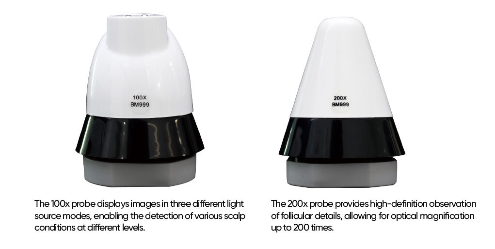 Dual Probes Seamless Switching Between 200x and 100x High-Definition Modes