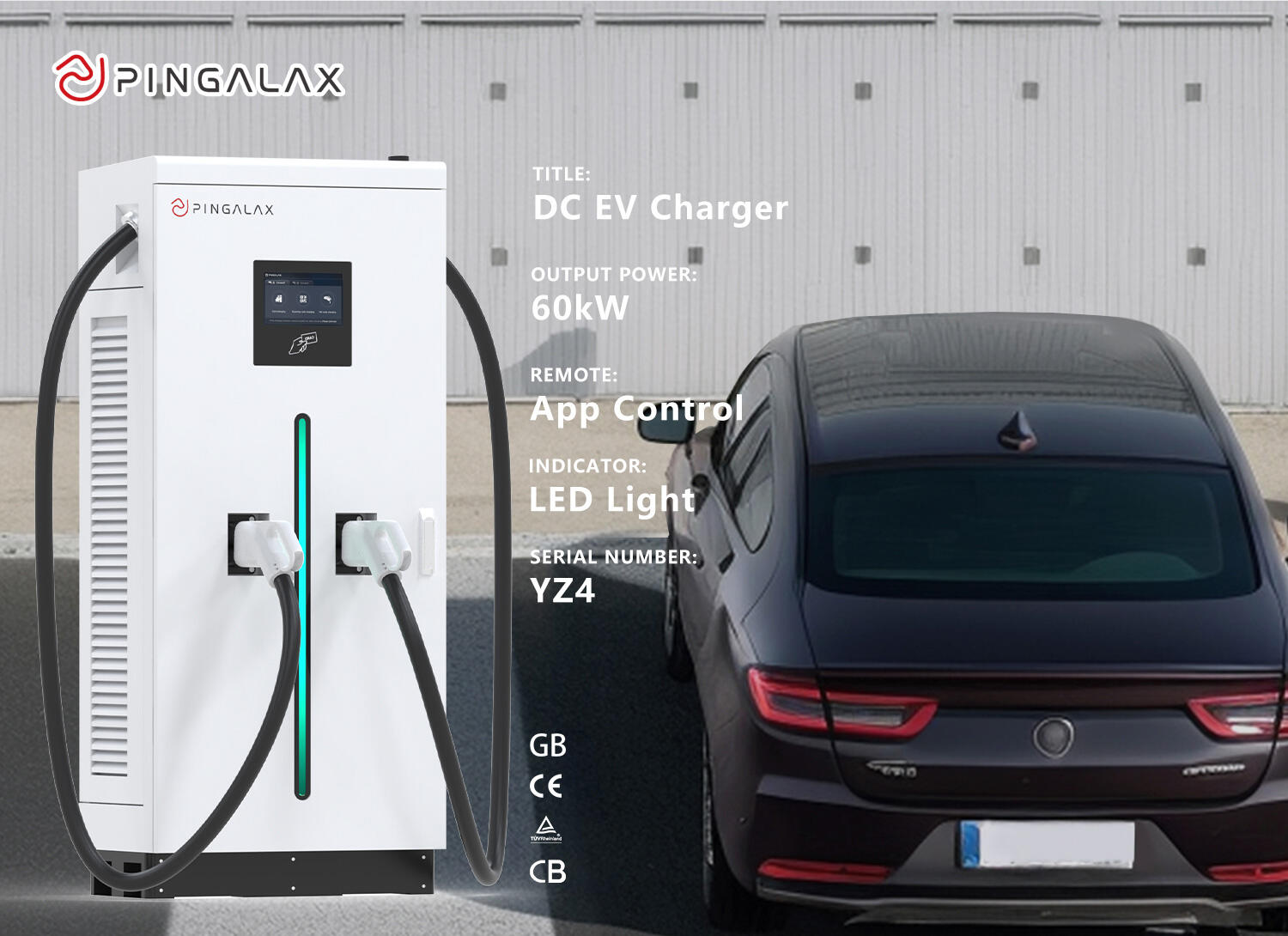 PINGALAX DC Charging Station YZ4 60KW 80KW WALL MOUNTED supplier