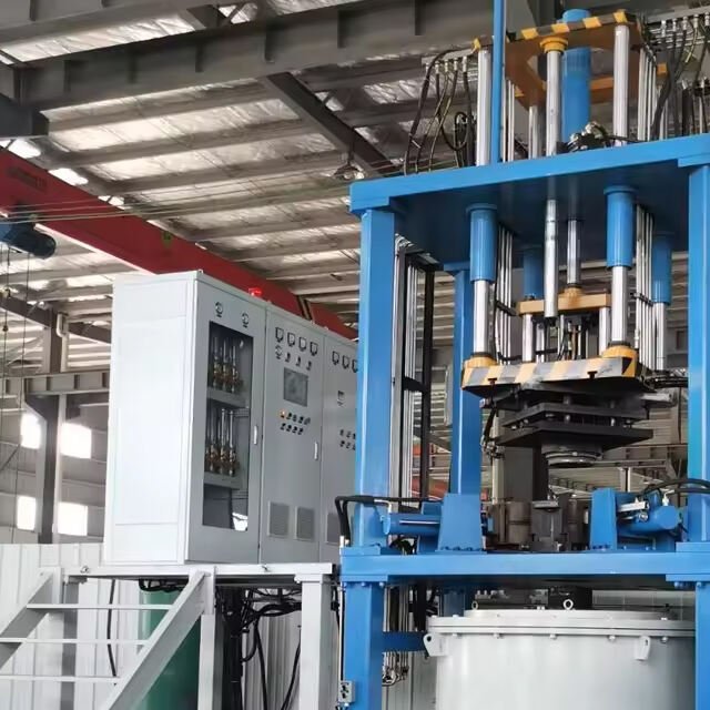 Low pressure casting machine for car aluminum wheel rim production line