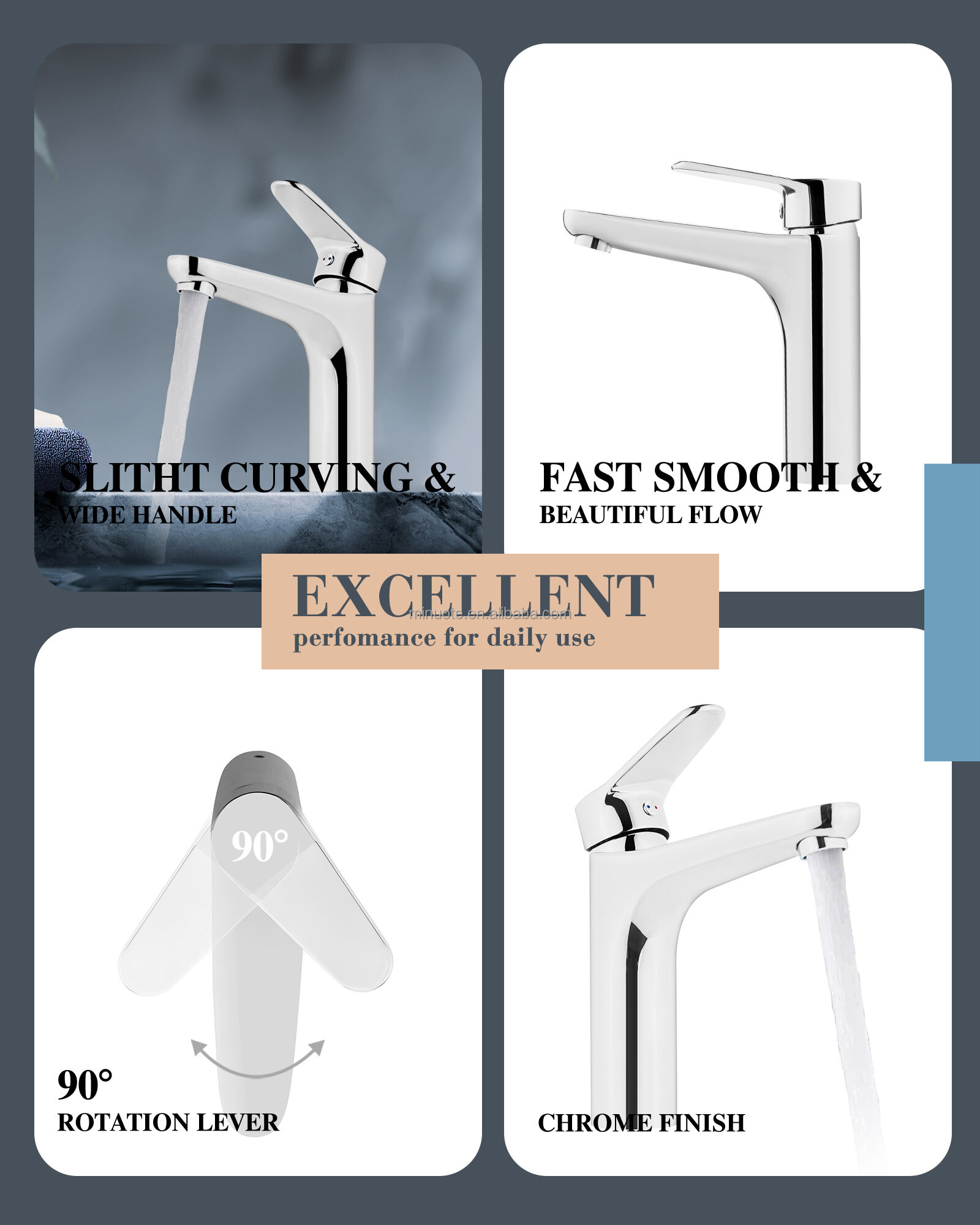 Low Price Single Hole Mixer Basin Tap Deck Mounted Chromed Bathroom Faucet Basin details