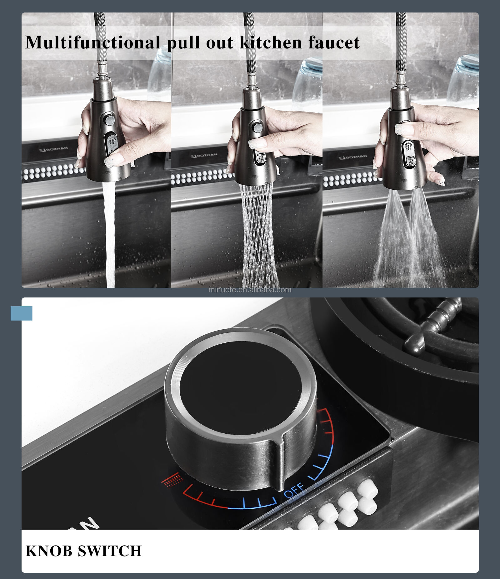 Multi Function Kitchen Sink Kitchen Sink Drain Basket Single Bowl Stainless Steel Kitchen Sink Without Faucet manufacture
