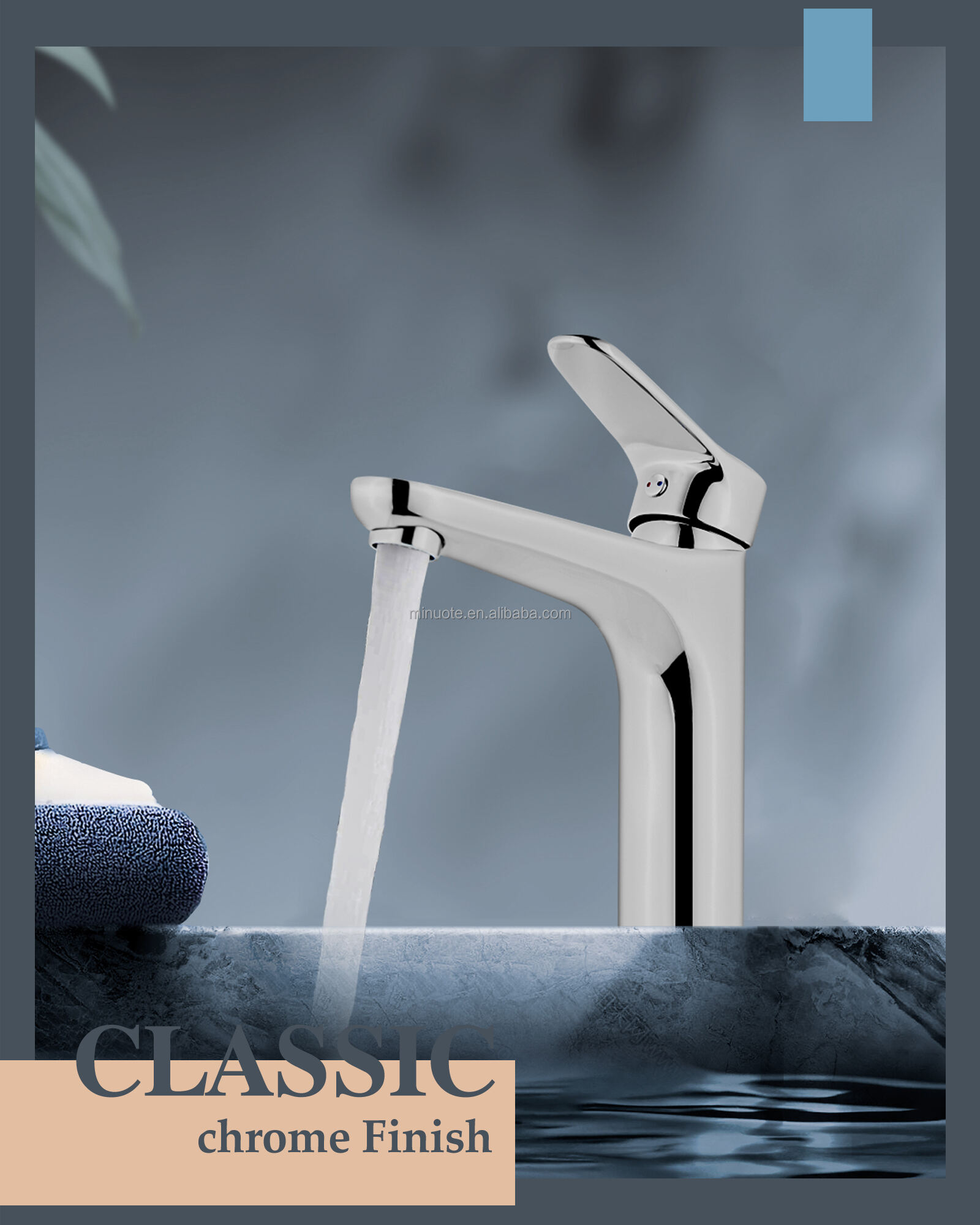 Low Price Single Hole Mixer Basin Tap Deck Mounted Chromed Bathroom Faucet Basin manufacture