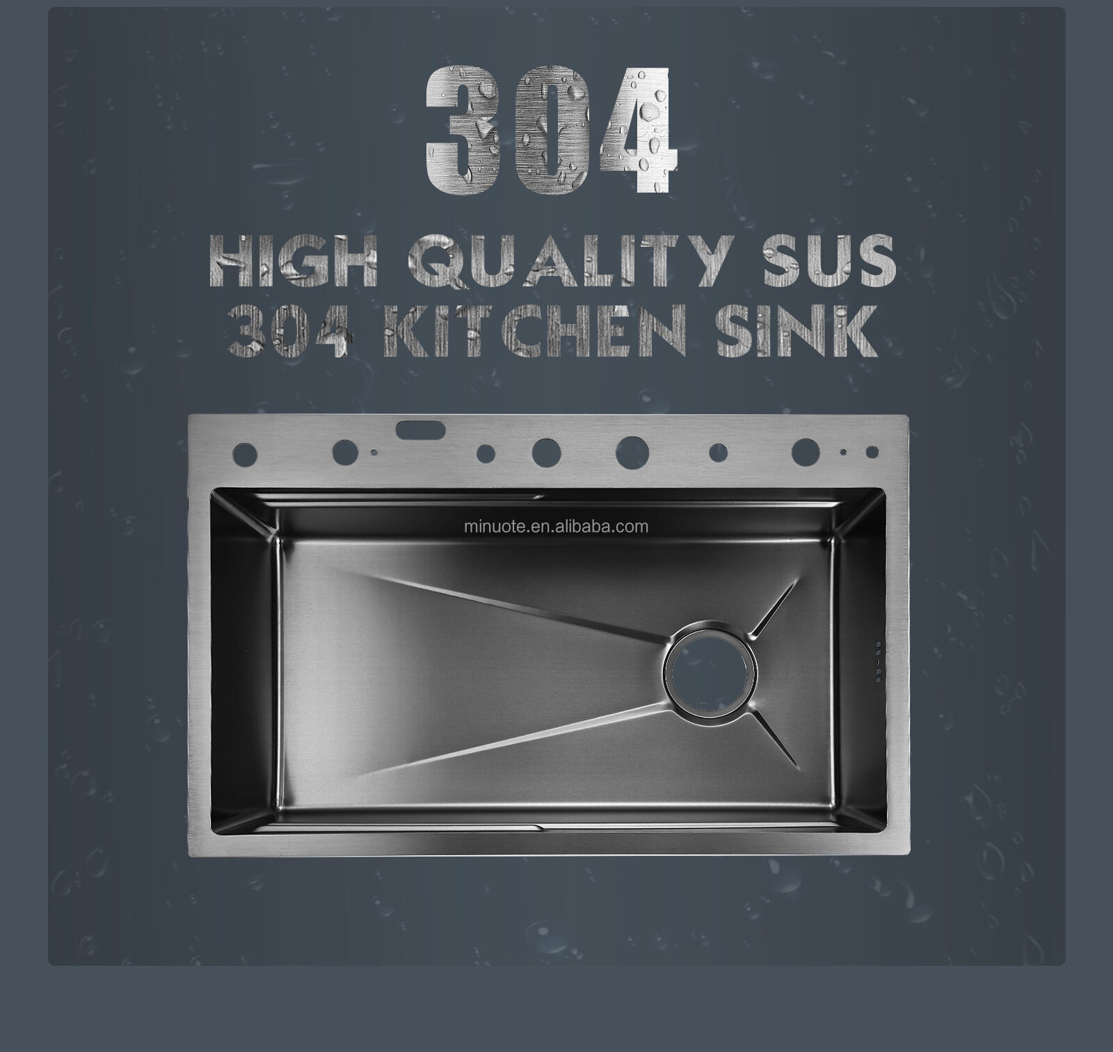 Modern Design Kitchen Sink Countertop Stainless Steel Kitchen Sink Counter Double Bowl Stainless Steel Kitchen Sink supplier