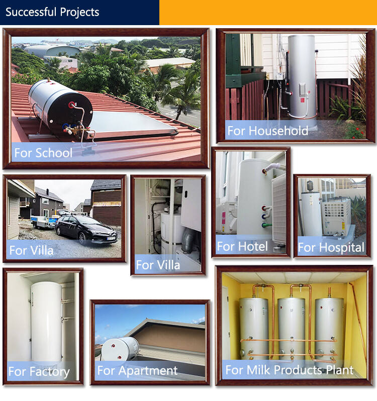SST thermodynamic water solar heat pump system+wallmounted solar water heater with backup heat pump manufacture