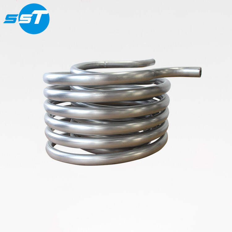 SST helical tube heat exchanger coil,water coil heat exchanger design supplier