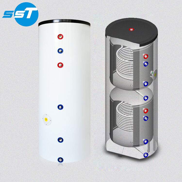 SST thermodynamic water solar heat pump system+wallmounted solar water heater with backup heat pump supplier