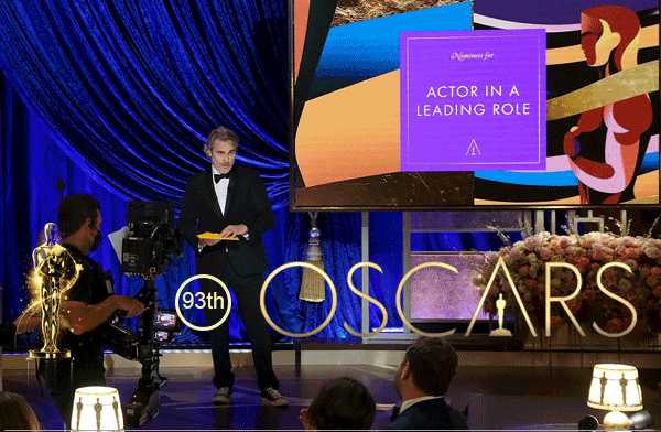 Deasy LED-Display leuchtet bei der Oscar-Verleihung