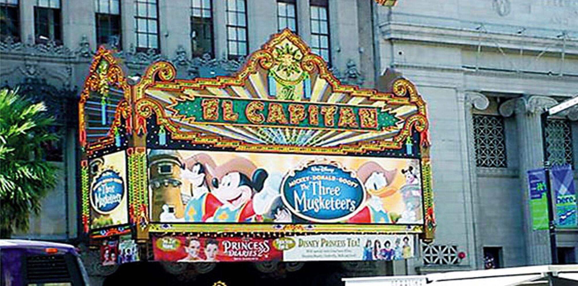 The El Capitan Theatre in Hollywood, USA