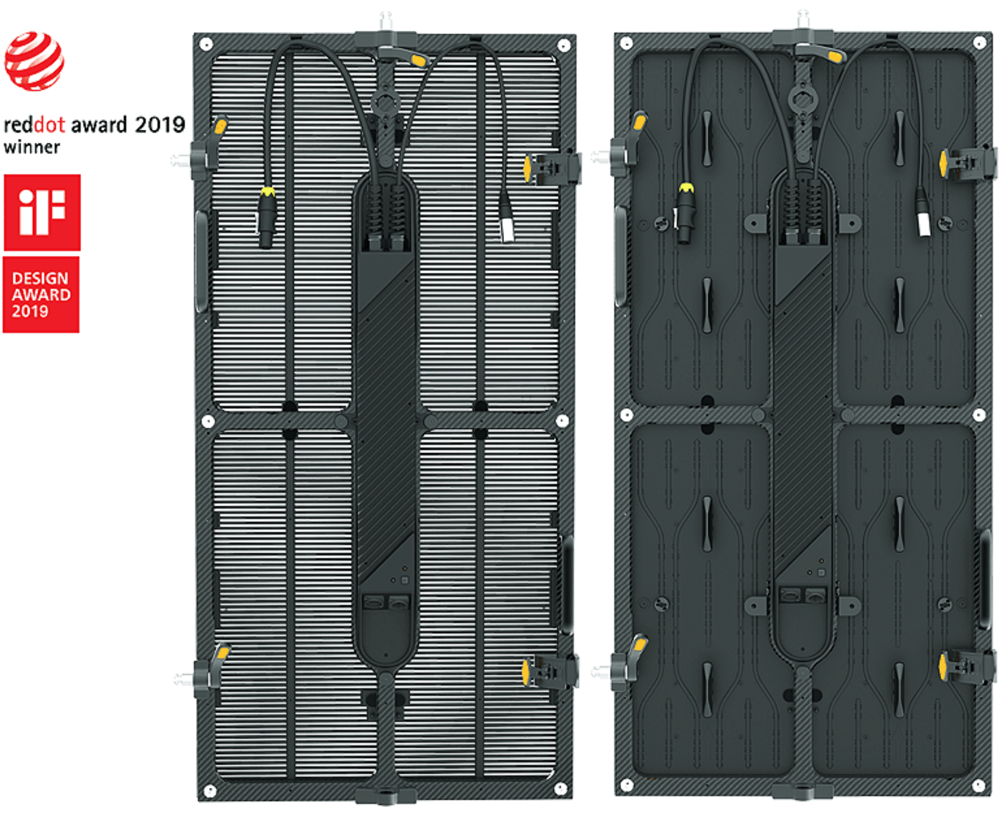 painel de fibra de carbono ultraleve com LED icarbon série