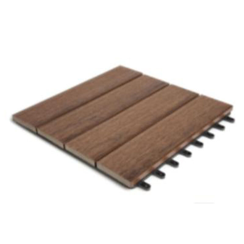 Co-extrusão DIY Composite Deck Tile-Tecnologia Avançada - Outdoor WPC Deck Tile
