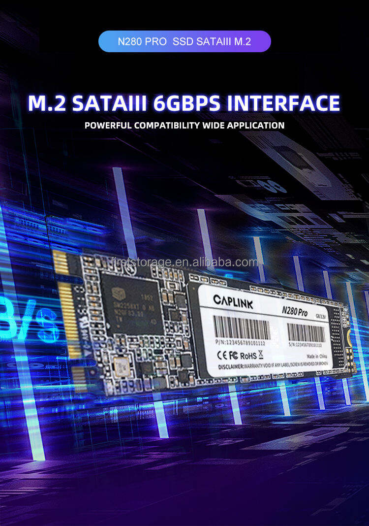 Caplink SATA M.2 2280 SSD 160GB 6 Gb/s With 3D NAND Technology Durable Plastic Shell supplier