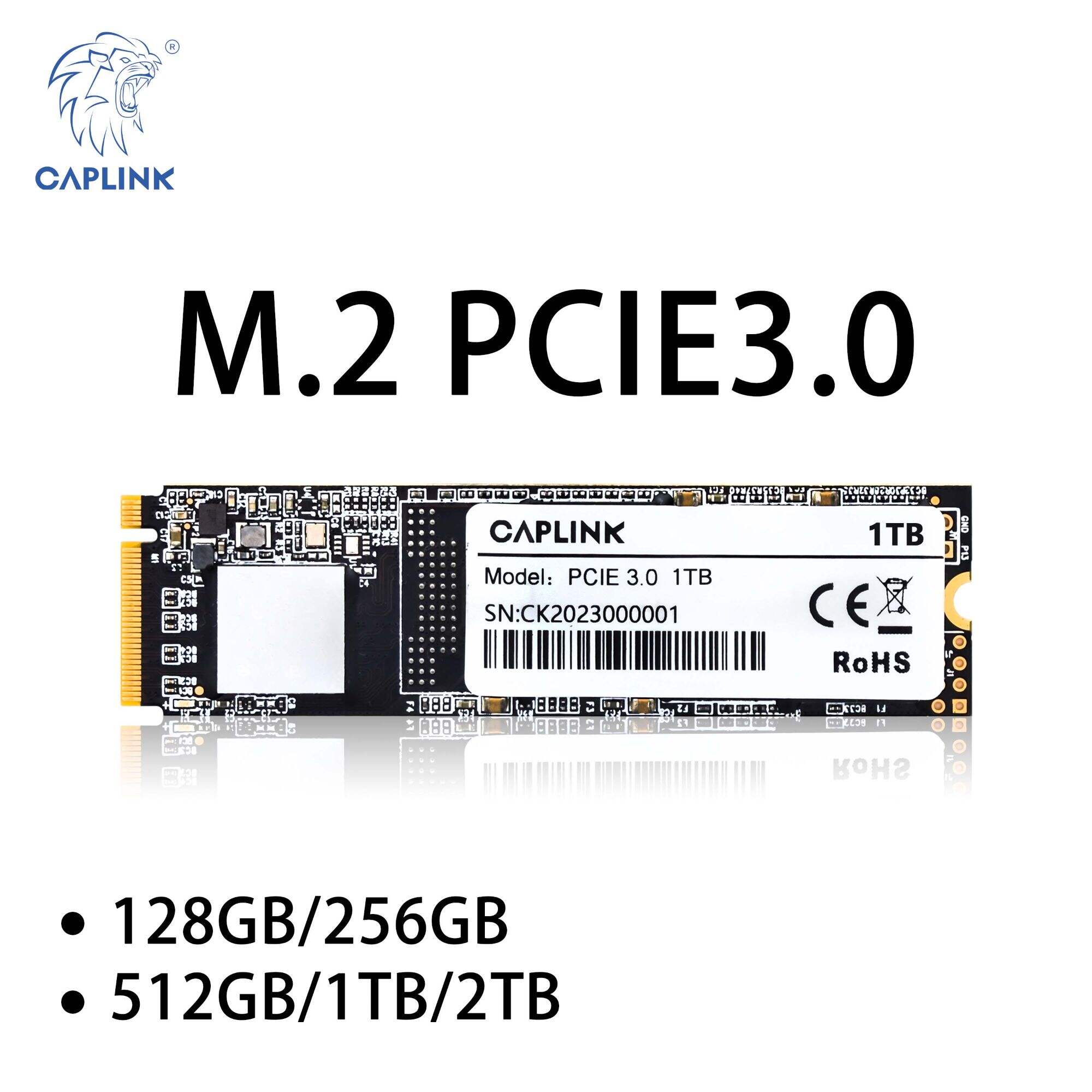 Caplink SSD M.2 PCIe3.0 NVMe Gen3*4 Gaming Direct Storage 128GB/256GB/512GB/1TB/2TB PCIE4.0