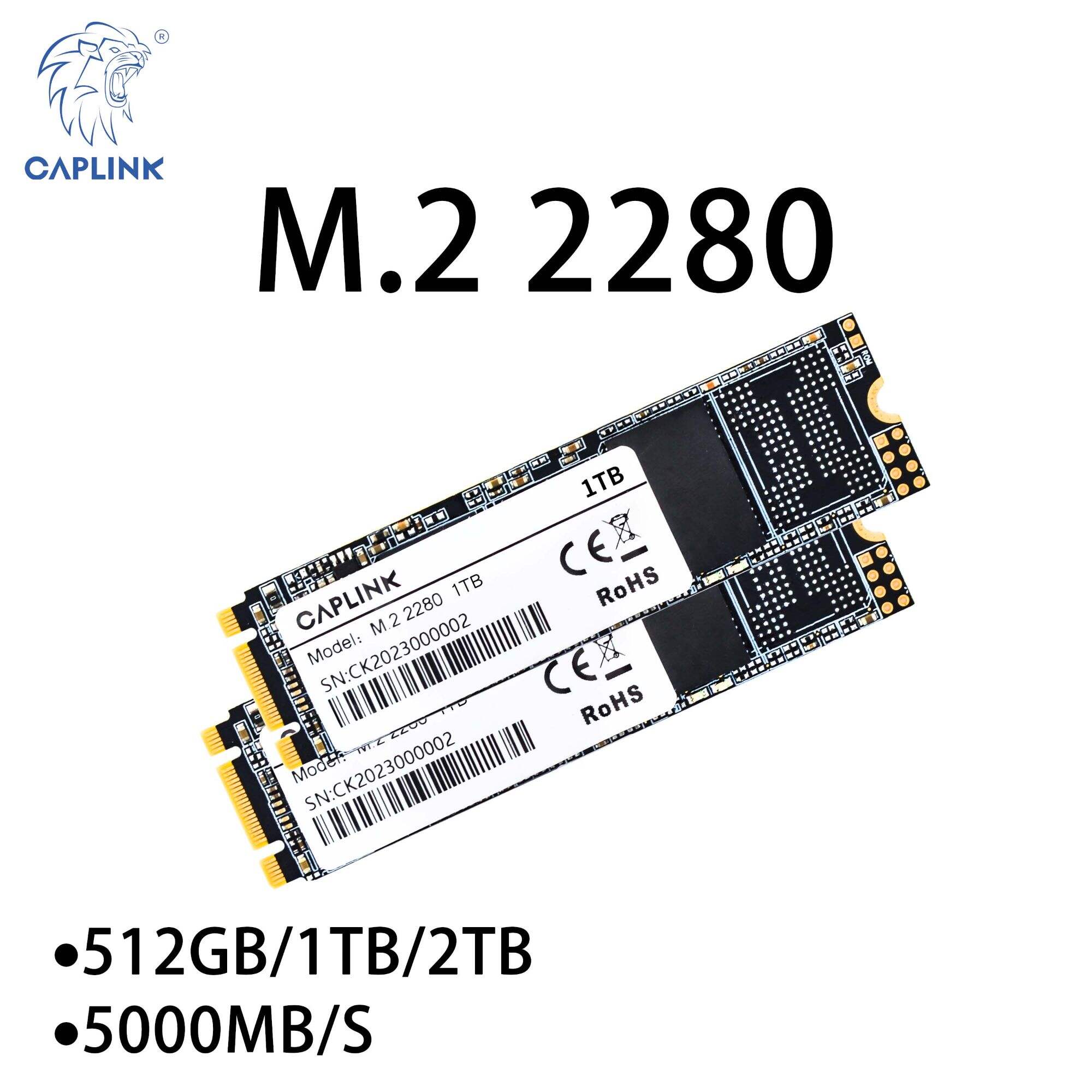 Fast NVMe M.2 2280 SSD Solid State Drive For Desktop Up to 1TB Capacity