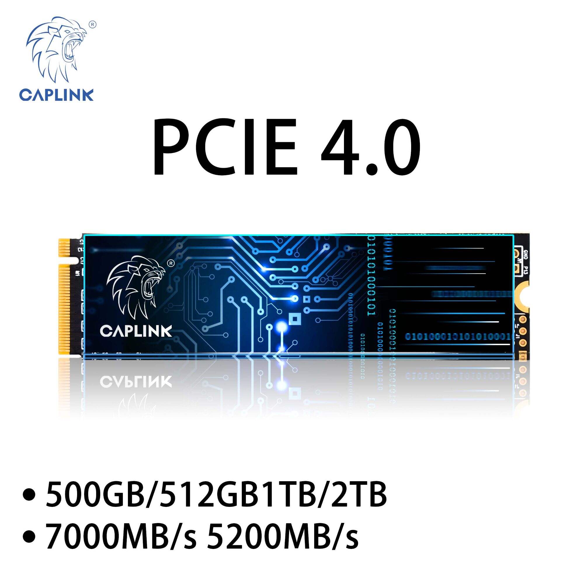 SSD M.2 NVME PCI-E 4.0 7000MB/S 5200MB/S 2280 500GB/512GB/1TB/2TB 4.0 SSD