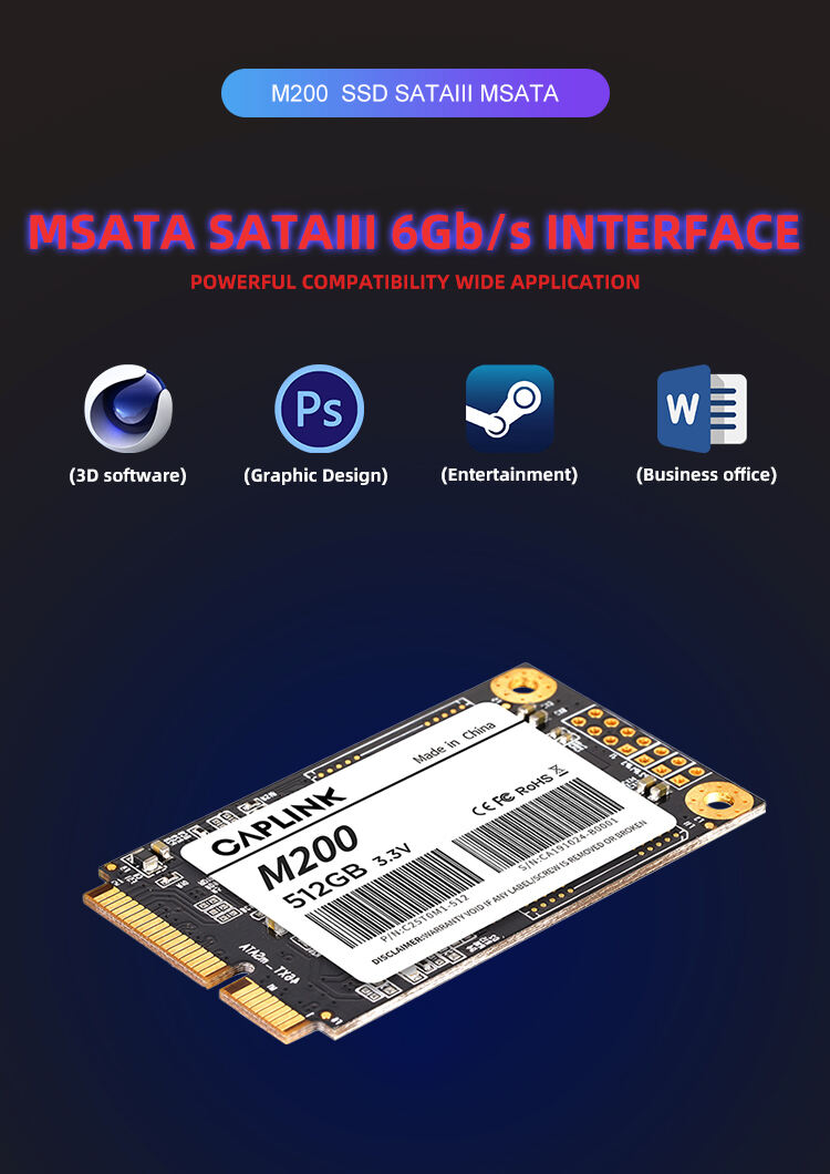 Caplink SSD Full Capacity Laptop/Desktop Compatible 128GB/256GB/512GB/1TB/2TB/3TB/4TB Internal Mini Hard Drive supplier