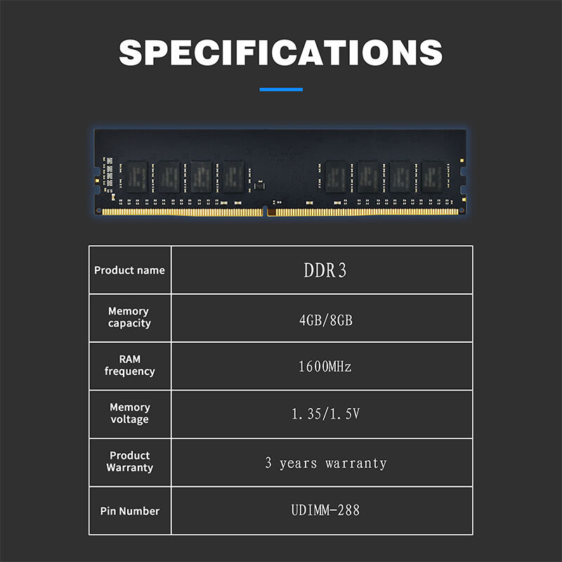 DDR3 Desktop RAM Memory Module 8GB 1600Mhz Fast And Reliable details