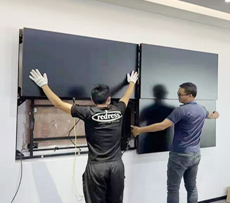 how to install video wall screens panel on wall mount