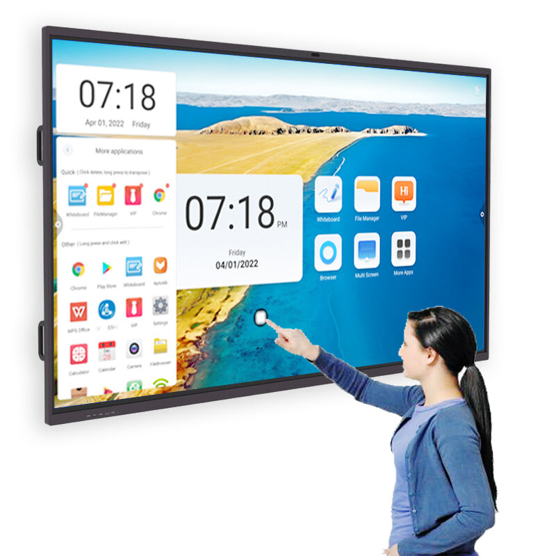 86" Interactive flat panels built-in 13MP Camera for classroom