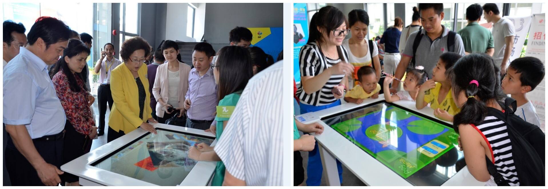 Best selling trade show interactive touch table 