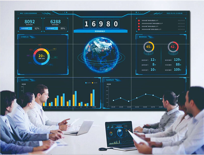 Video wall display for conference meeting