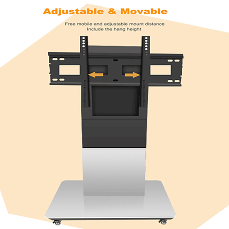 Trendy Classic Quality Mobile Trolley Interactive TV Stand Display For Meeting Conference