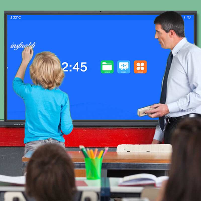 Hot selling multi touch interactive flat panel for school