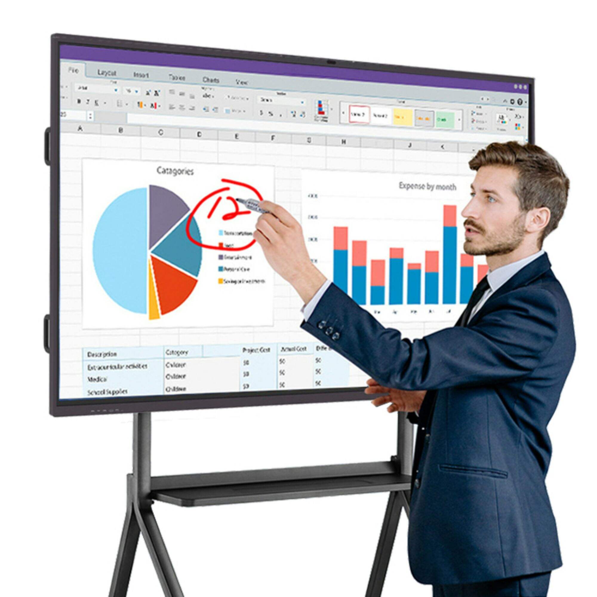 Touch Screen Monitor for Interactive Office