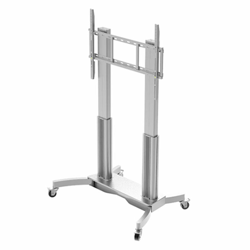 High-Quality Mobile TV Stand With Wheels Support 55