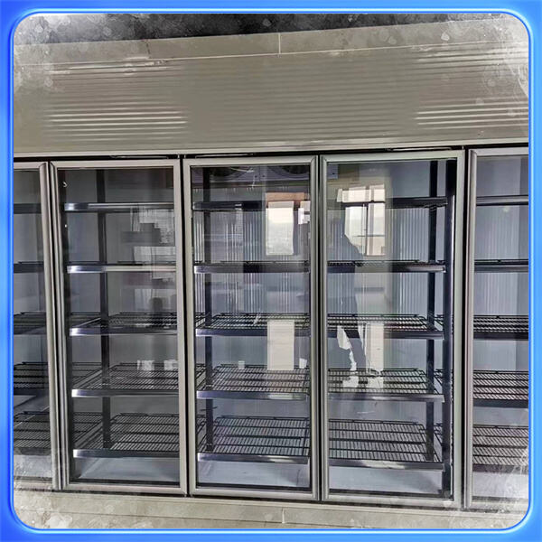 Enhance the aesthetic of your commercial kitchen with a sleek glass door walk-in cooler