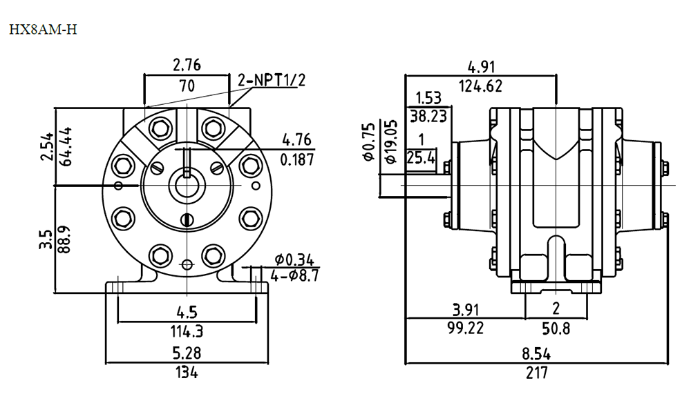 3.9kW 2500RPM HX8AM-H supplier