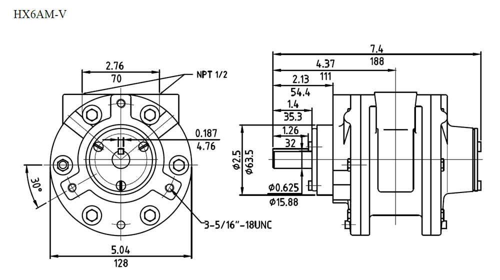 3kW 3000RPM HX6AM-V details