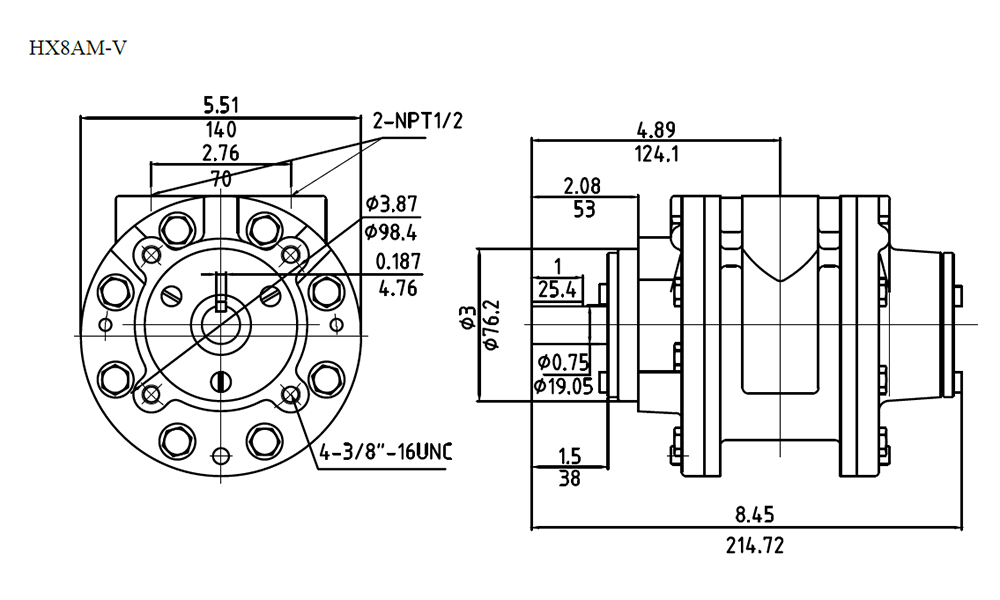 3.9kW 2500RPM HX8AM-V manufacture