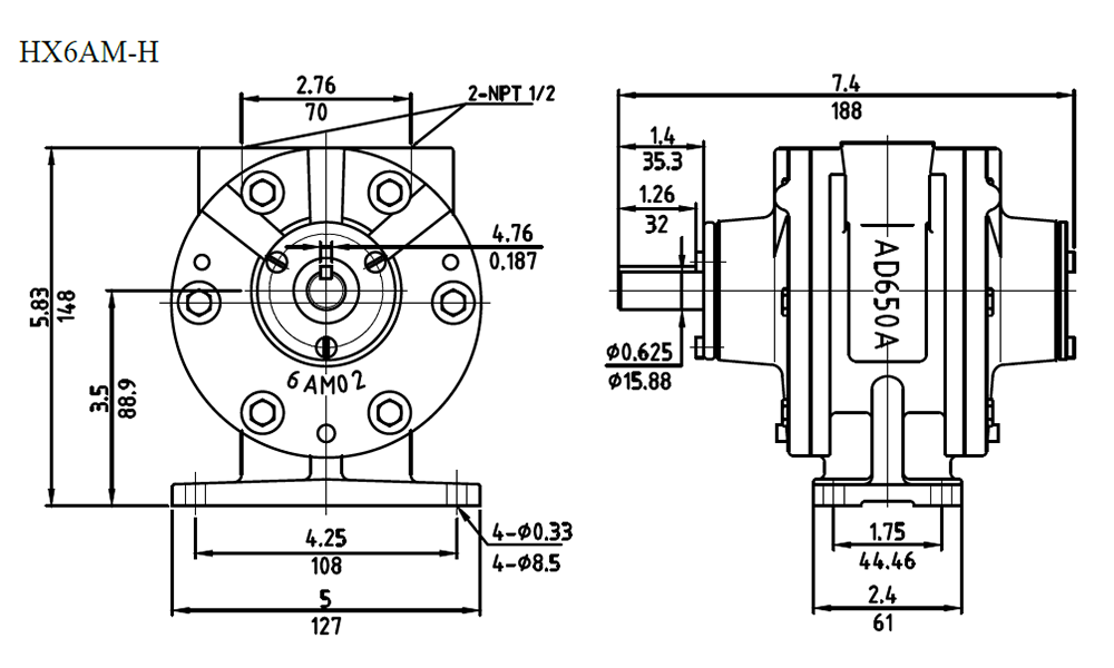 3kW 3000RPM HX6AM-H factory