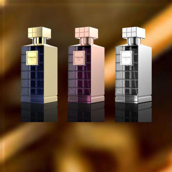Vintage-inspired pink glass perfume bottle brings a touch of nostalgia
