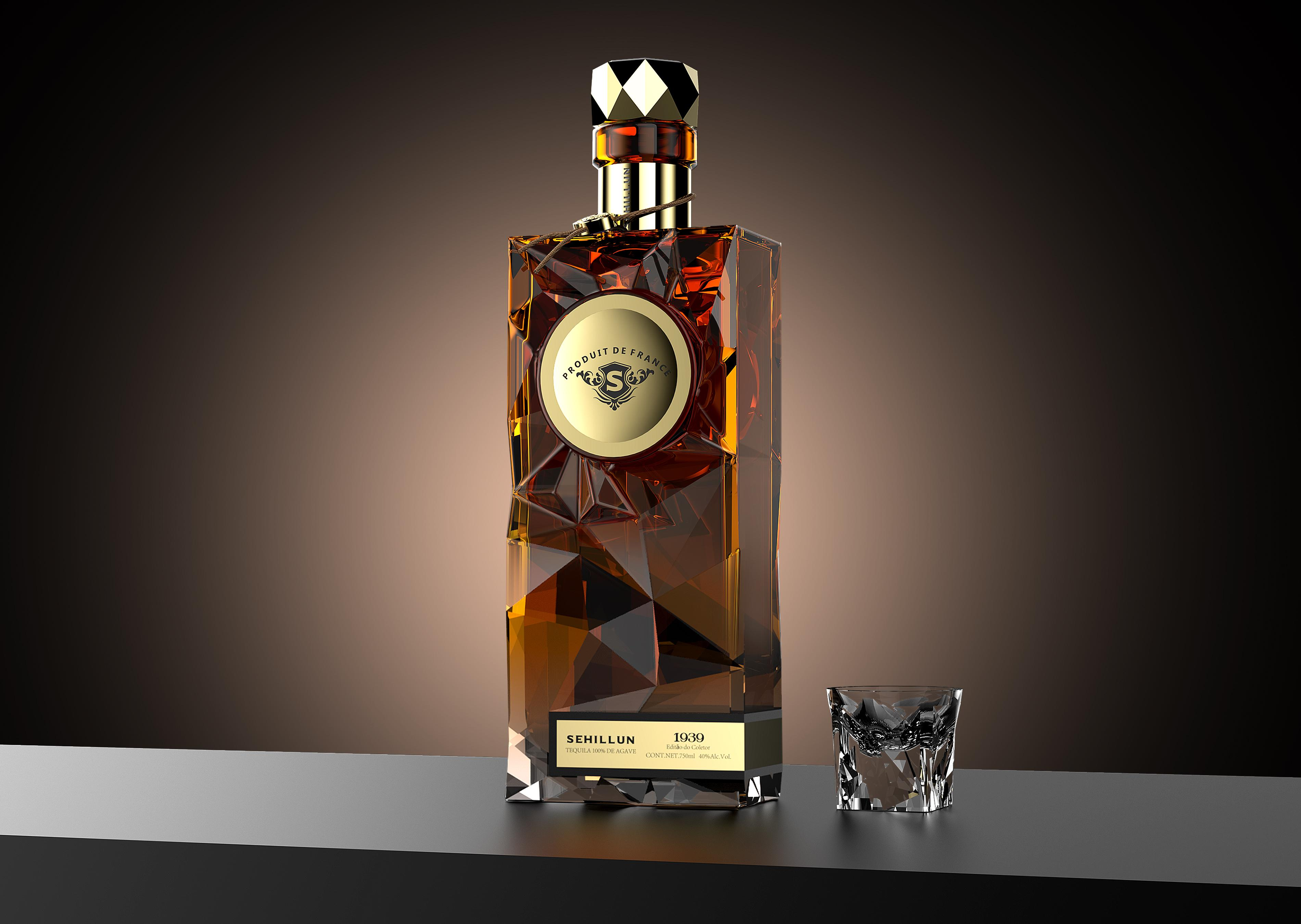 product oem custom logo high quality tequila spirits bottle light bottle comes with custom box-4