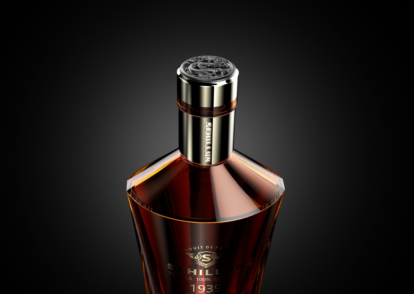 product oem custom logo high quality tequila spirits bottle light bottle comes with custom box563-5