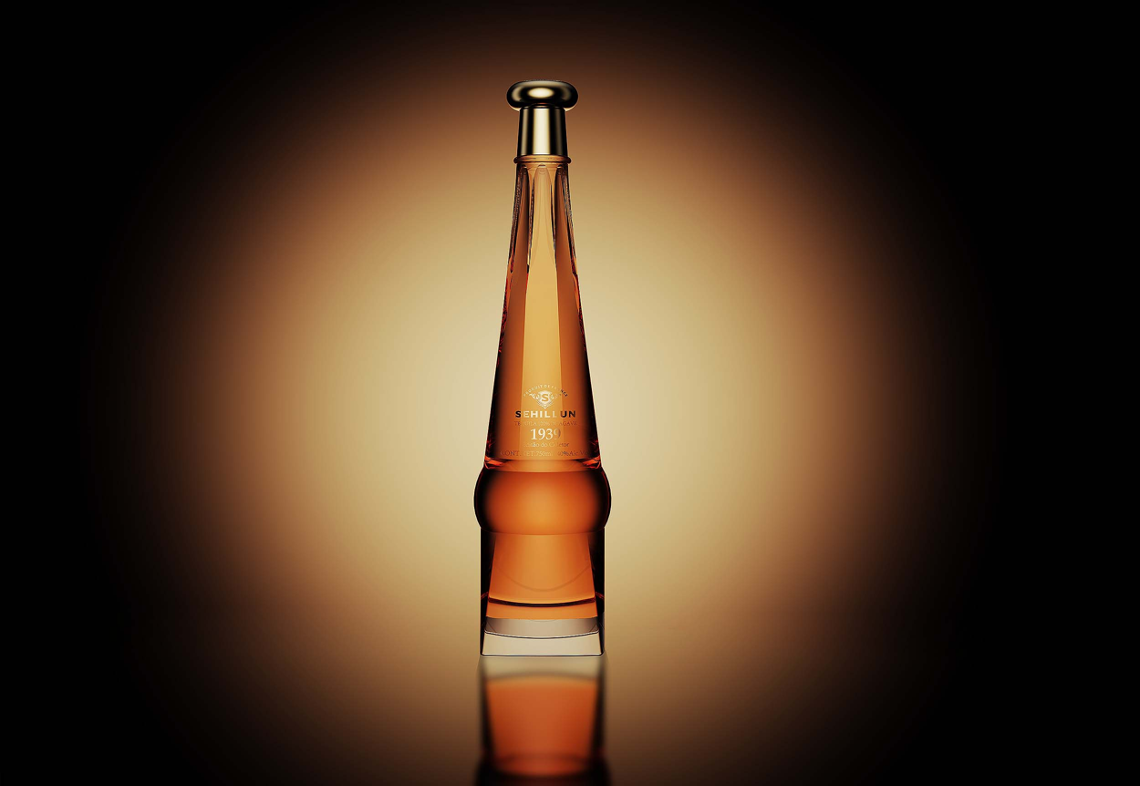 product high quality custom shape empty 700ml 750ml glass bottle for bottle each piece intricately carved-5