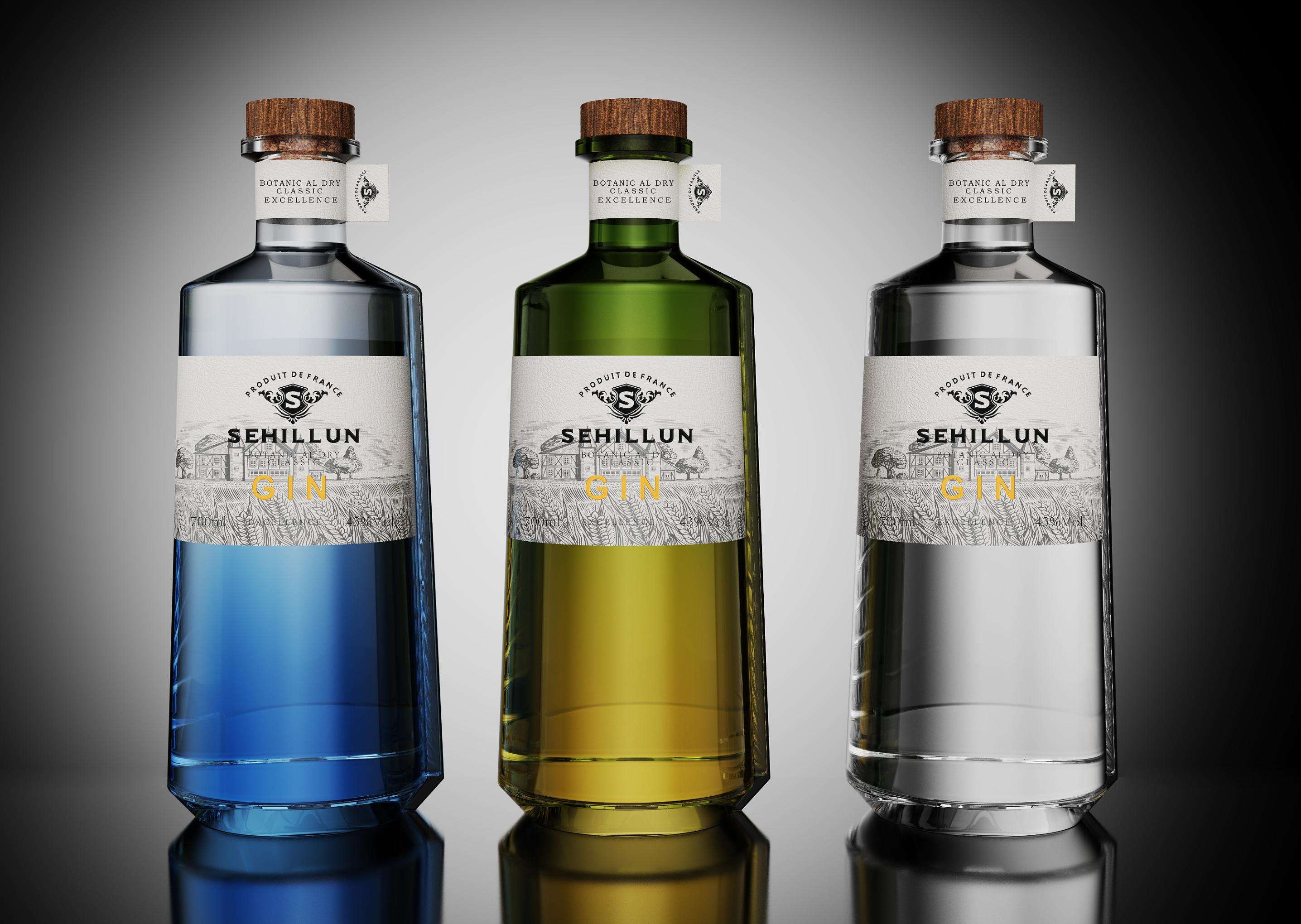 product 750ml 700ml  glass liquor bottles oem custom logo high quality gin spirits bottle comes with custom box-5