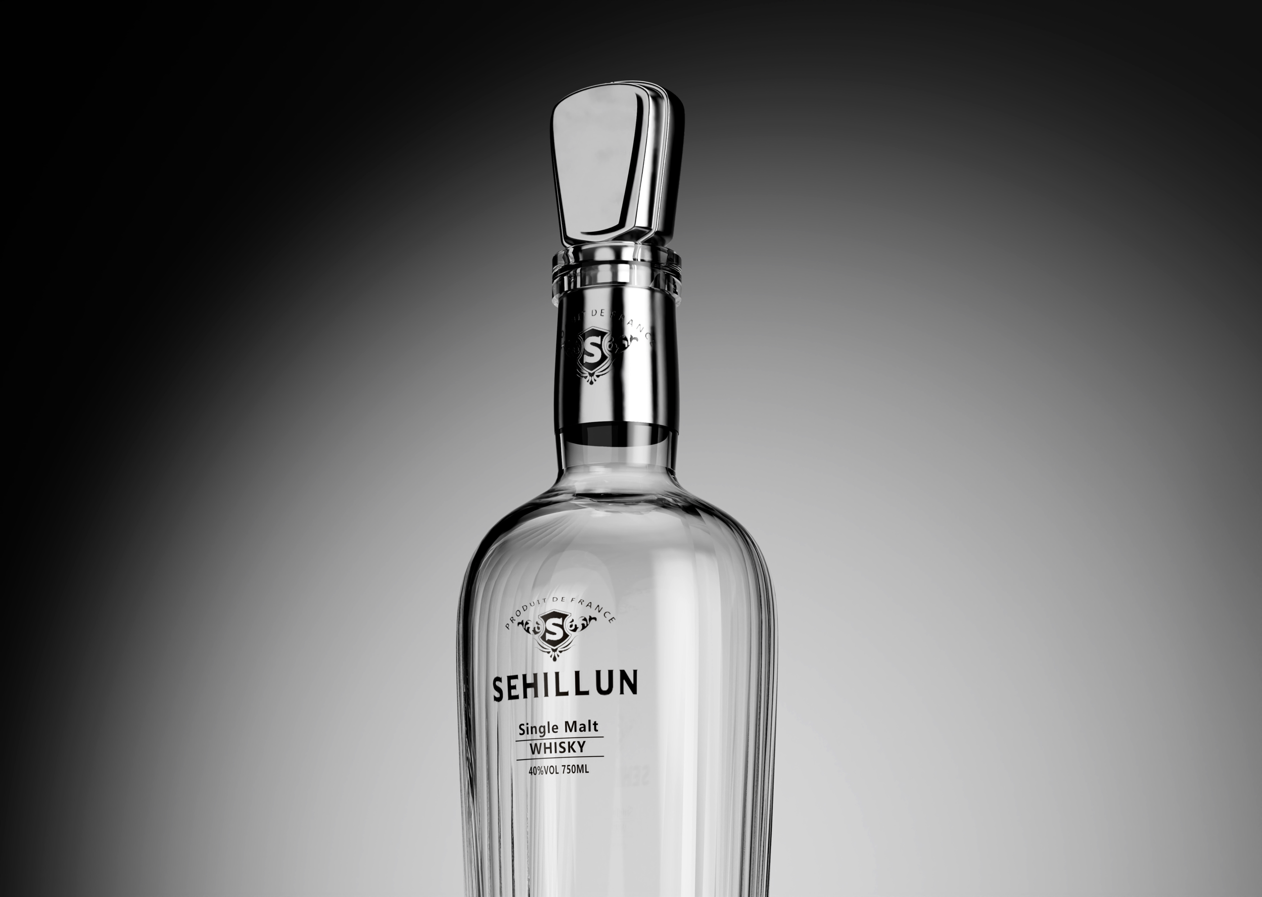 product liquor spirit glass  bottle vodka  rum  brandy  tequila  whisky  750ml 700ml 1000ml-3