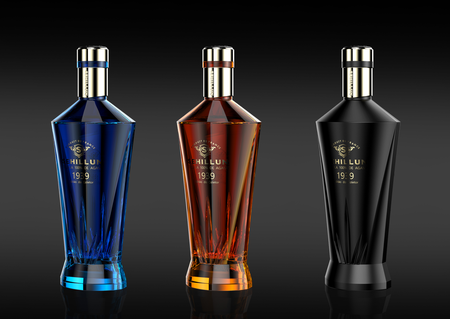 product oem custom logo high quality tequila spirits bottle light bottle comes with custom box563-7