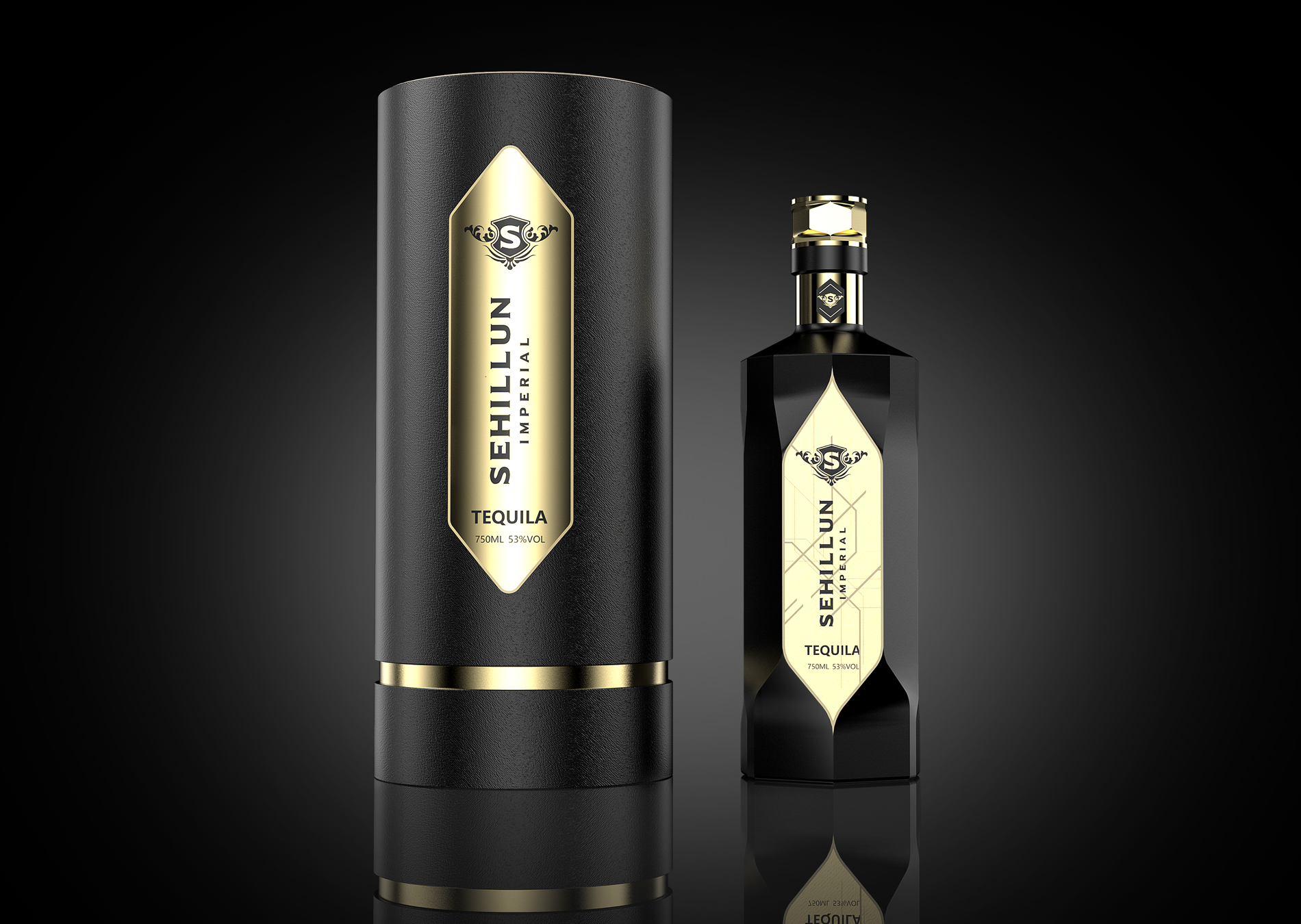 3l round glass liquor bottle with tequila-6