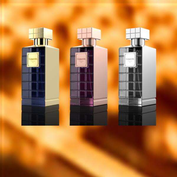 Stunning pink glass perfume bottle adds a touch of glamour to your beauty routine