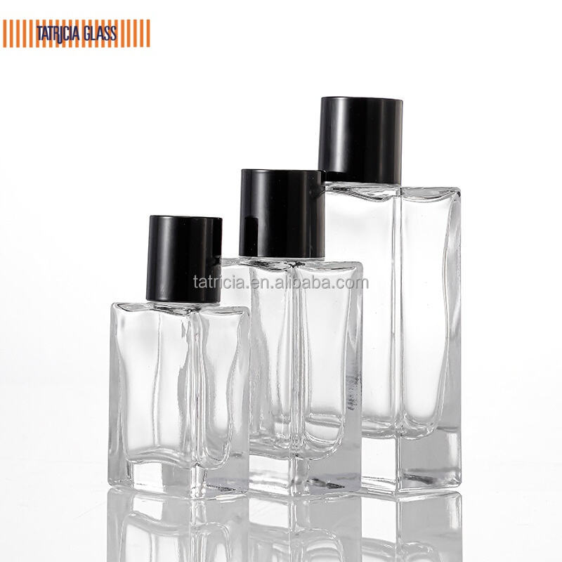 product customized 30ml 100ml elegant polish glass perfume bottles womens unique personalized sprayed empty bottles screen printing401-3