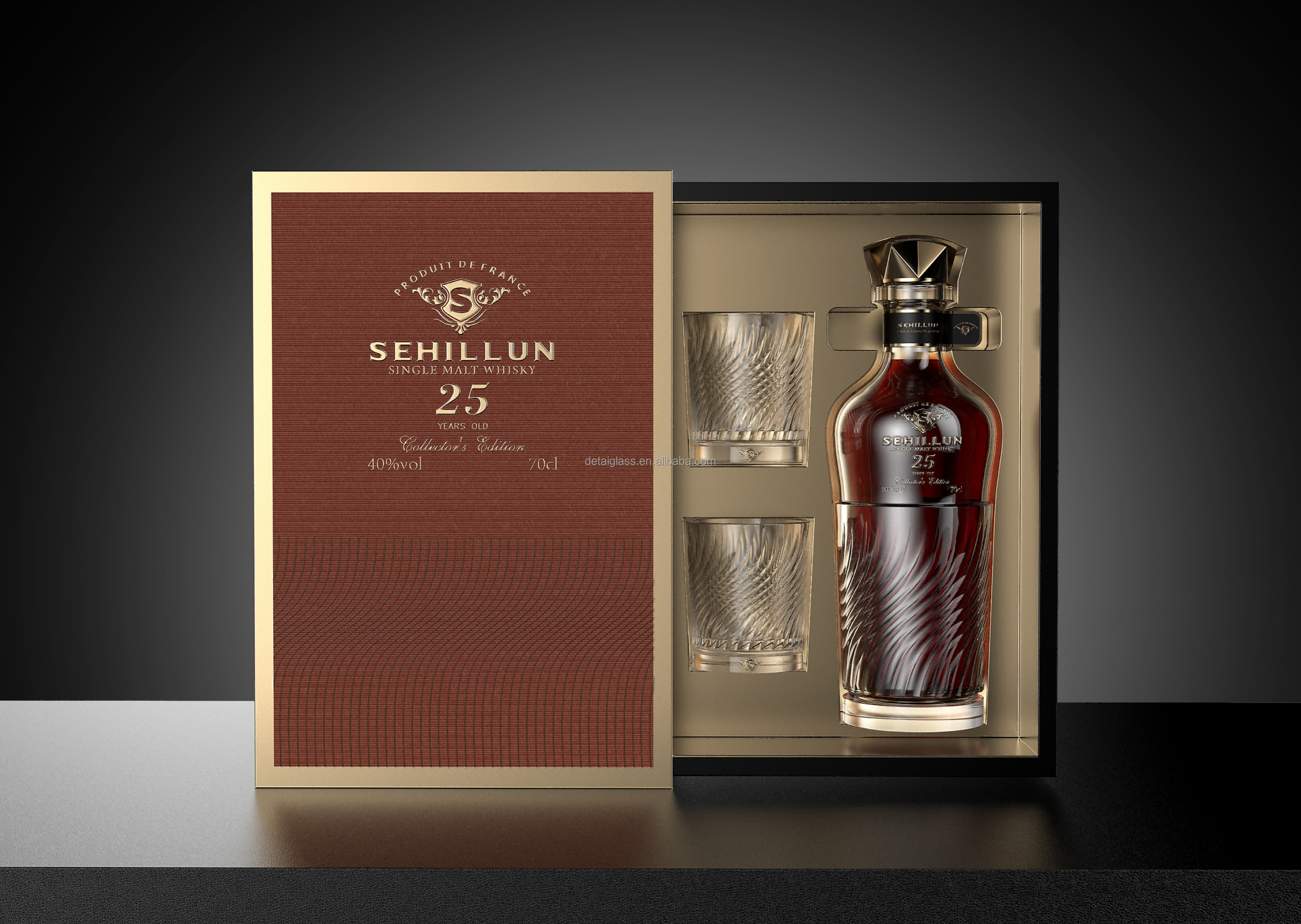 product custom made brandy bottle cartons whiskey and spirits packaging box with matt lamination for vodka whiskey gin tequila rum-3