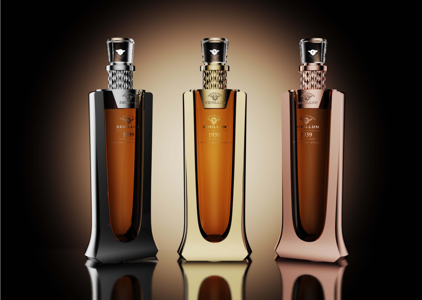 product oem custom logo high quality tequila spirits bottle light bottle comes with custom box811-5