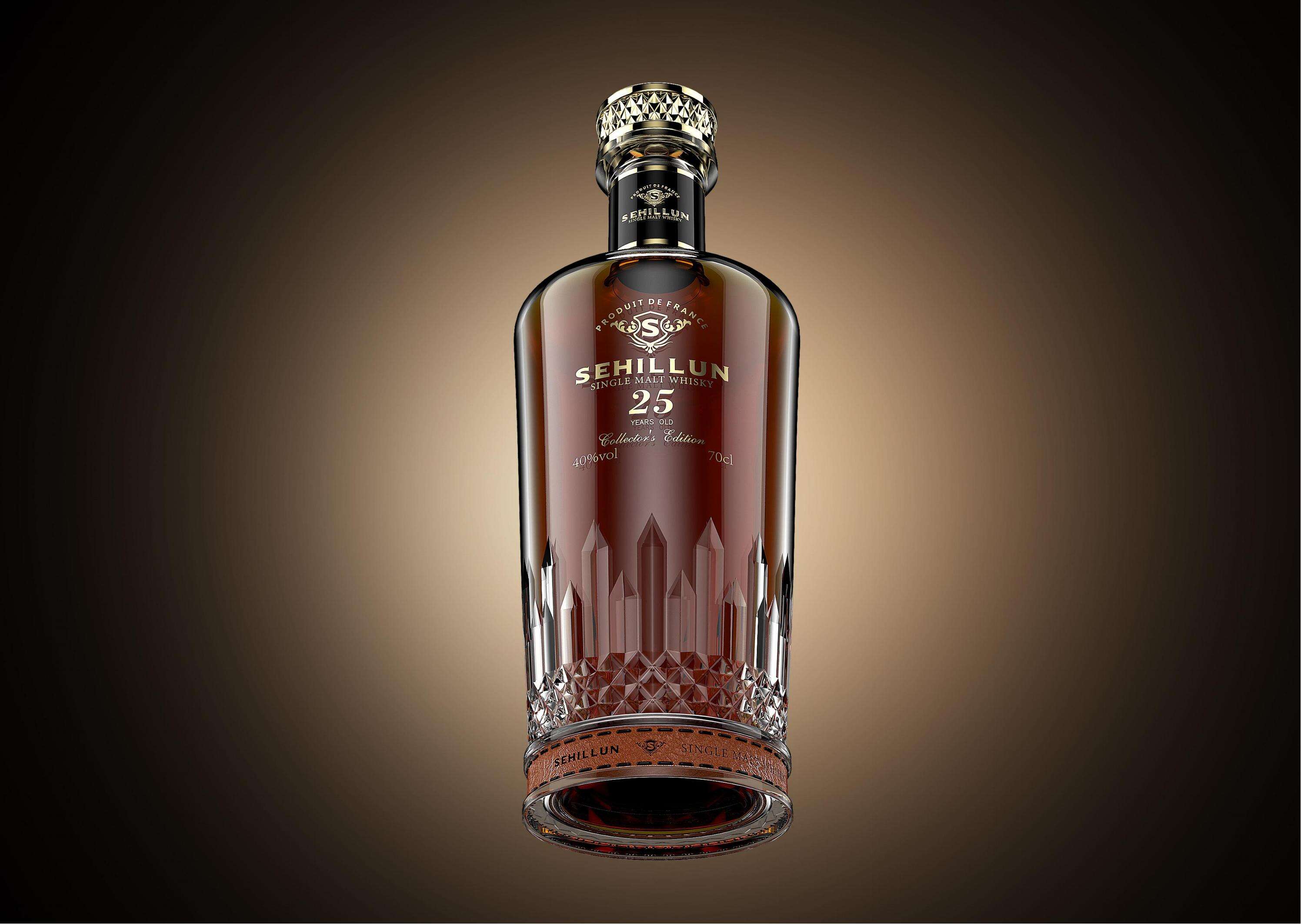 product wholesales customized logo whisy brandy glass bottle wholesale black glass with cork  cap-5