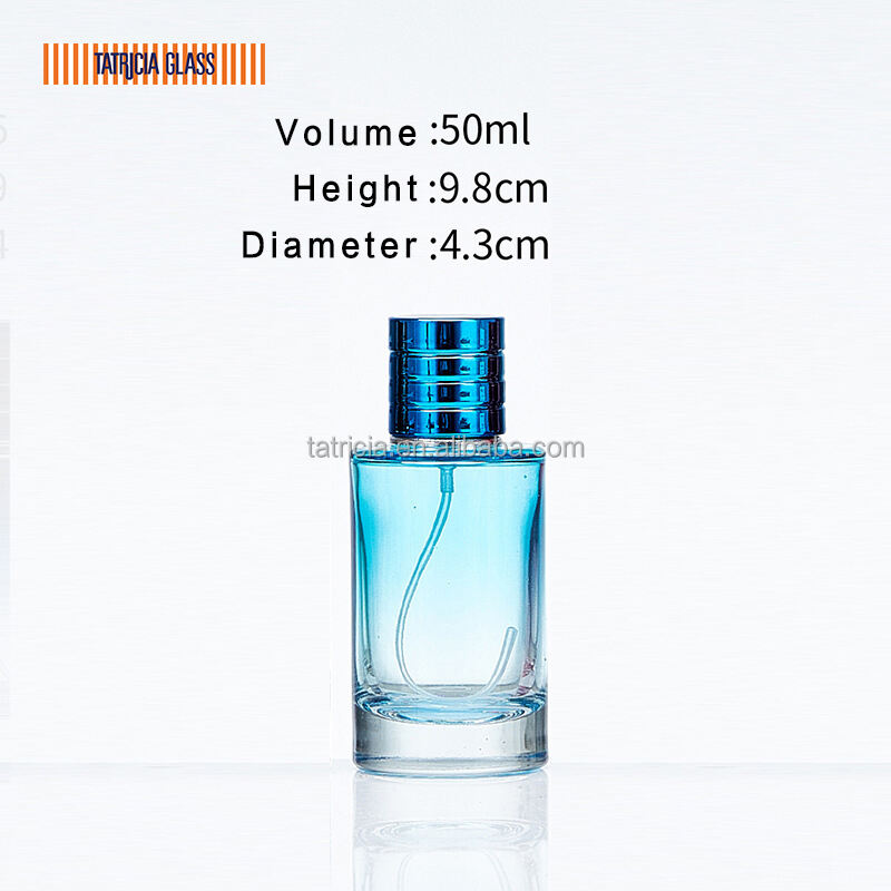 50ml b2b recyclable custom designer unique cute colored empty glass perfume bottles in gold red black and pink545-10