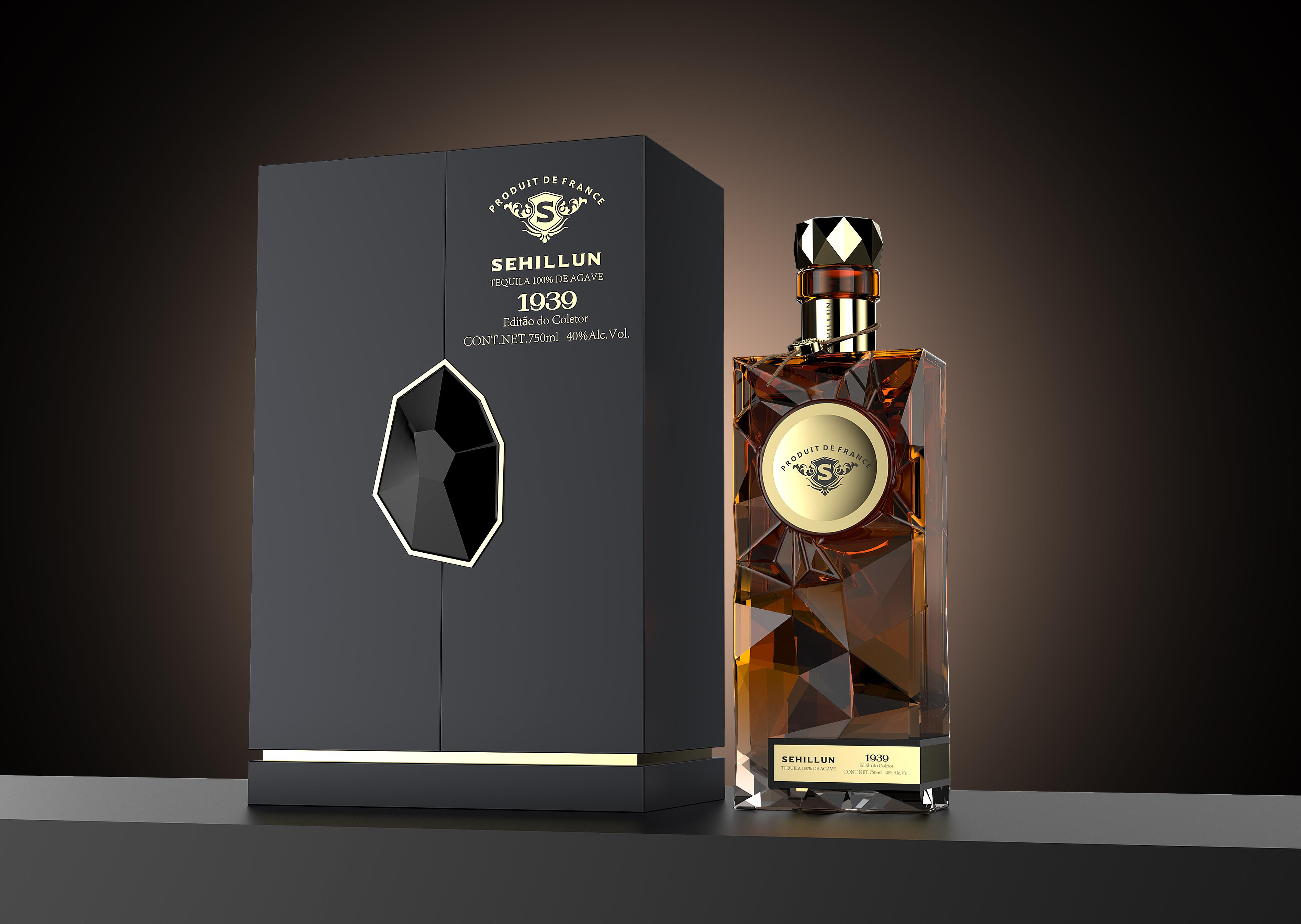 product oem custom logo high quality tequila spirits bottle light bottle comes with custom box-3