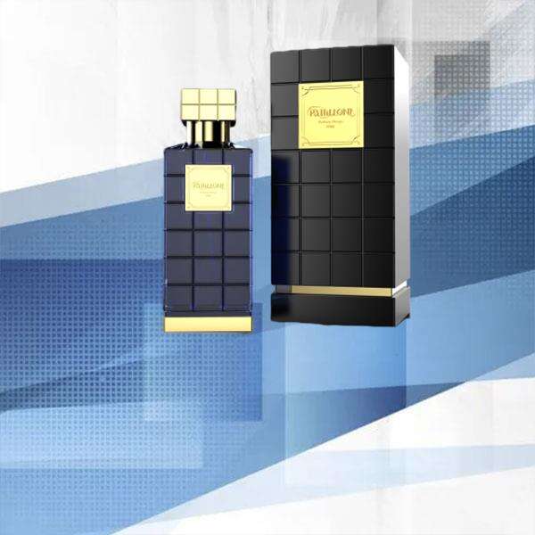 Elevate your signature style with a men's fragrance in a striking blue bottle.